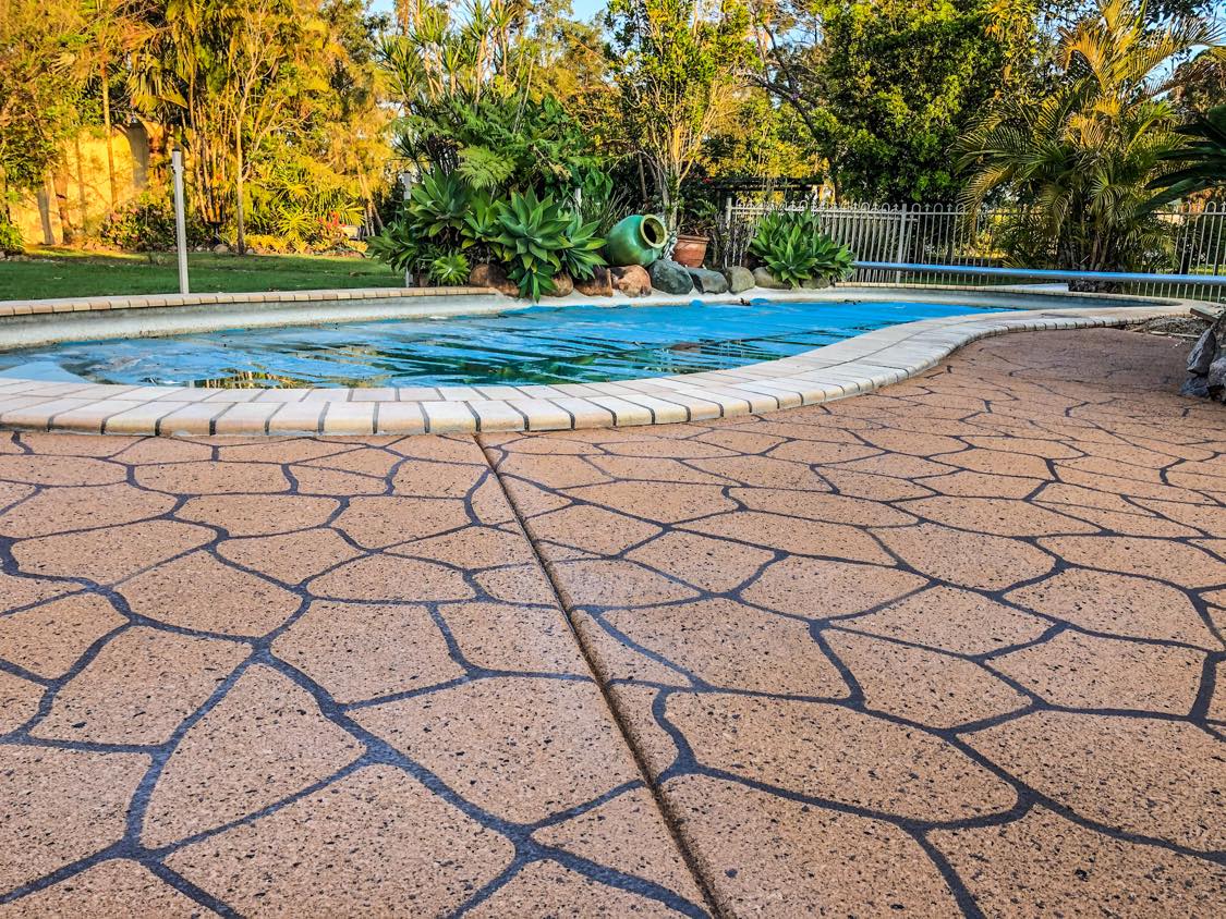 pool surround - concrete and covercrete